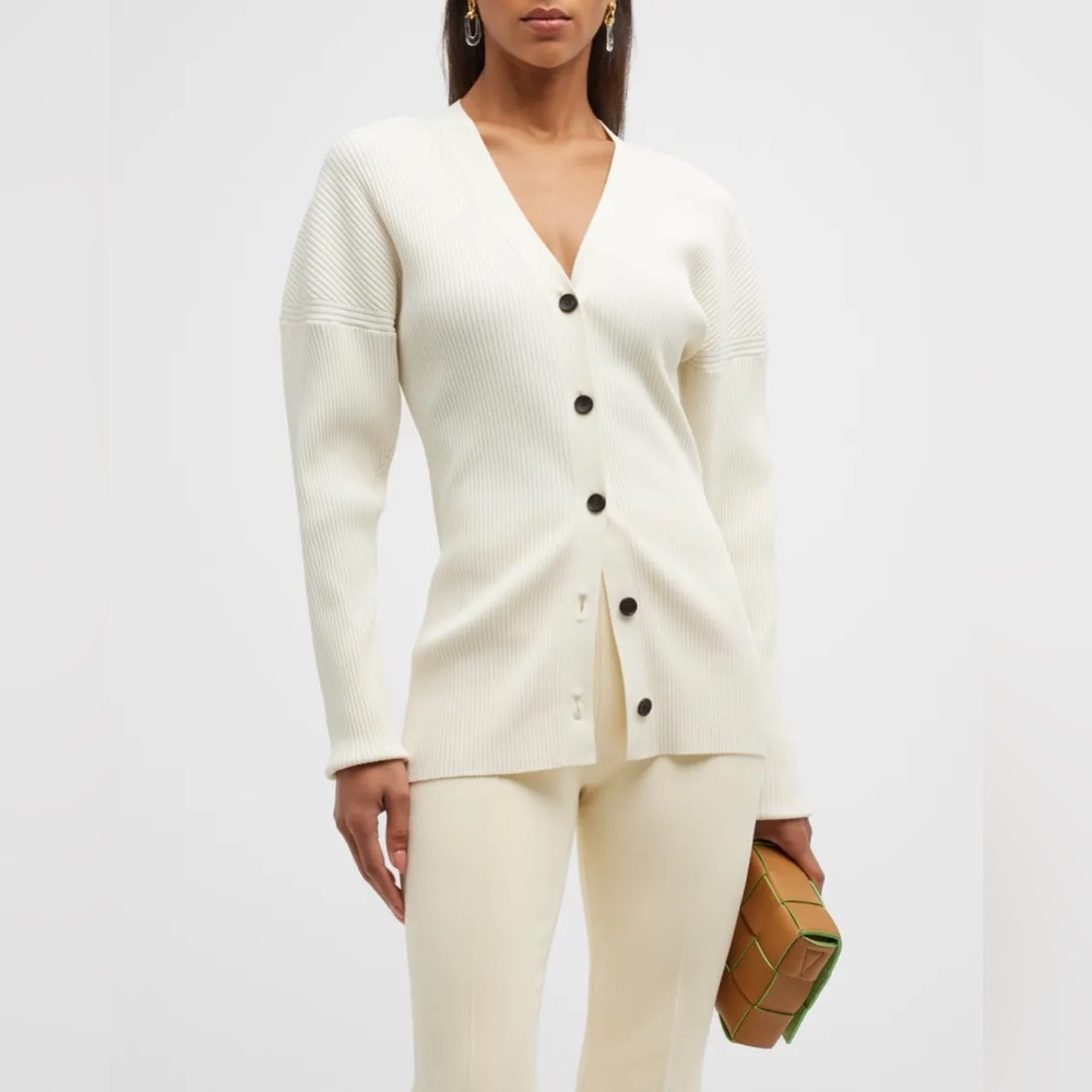 ALC Ellen Ribbed Button-Front Cardigan